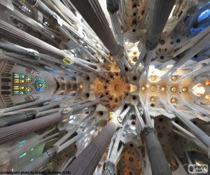 пазл Потолок, церкви Святого семейства, Барселона